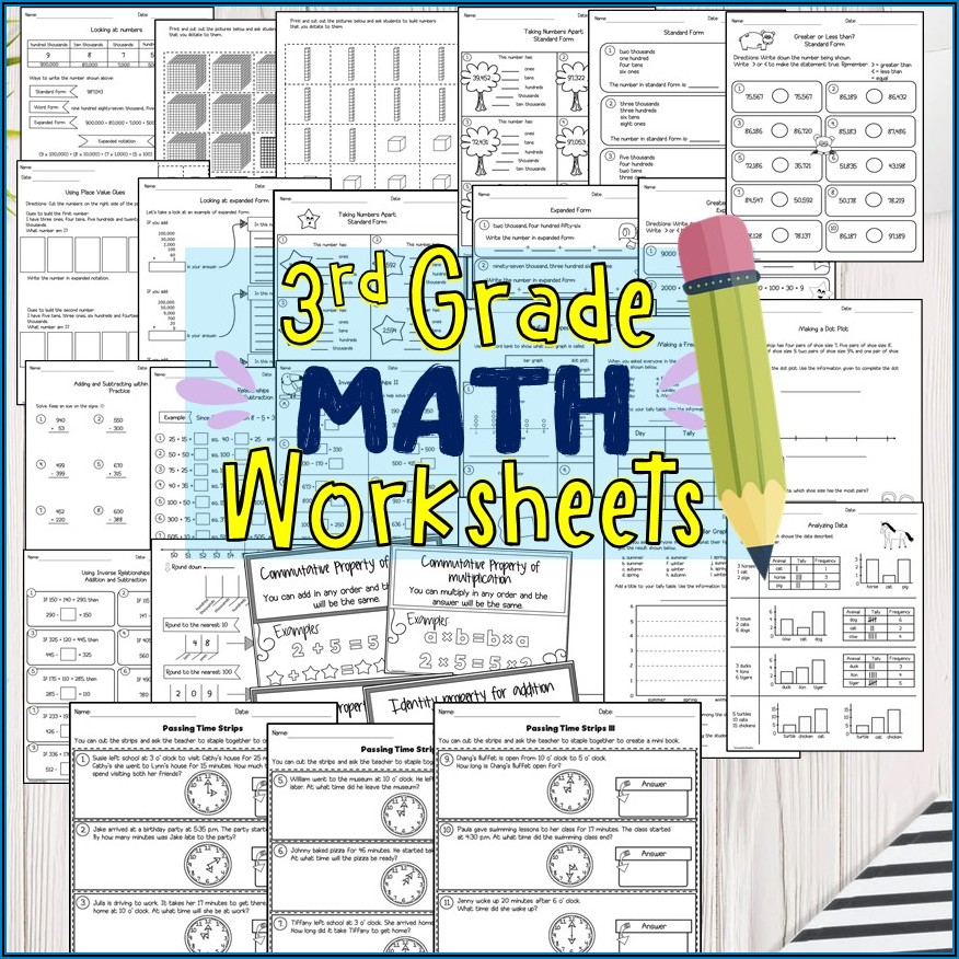 Math Worksheets 3rd Grade Pdf