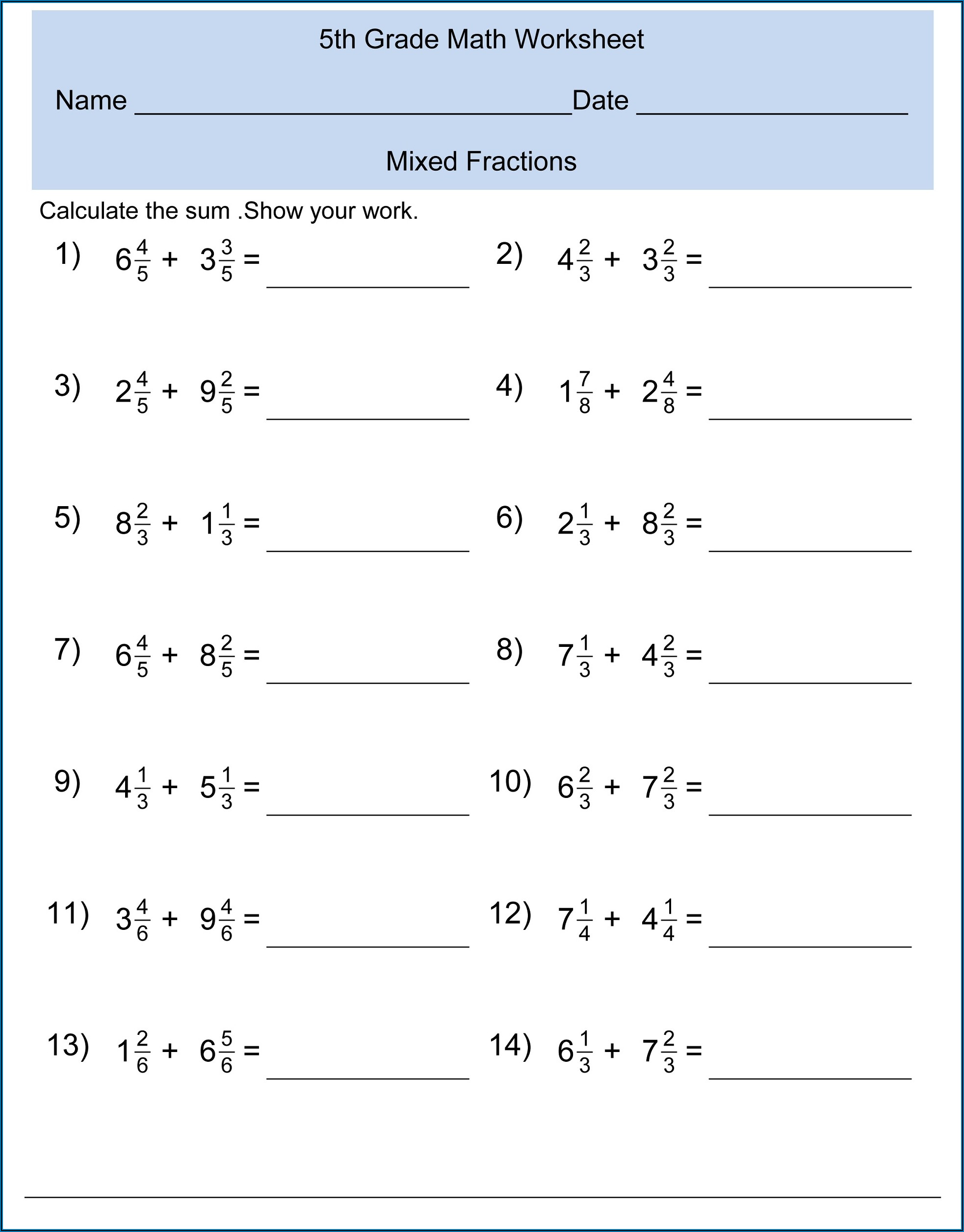 Math Worksheets For Grade 3 Addition Word Problems