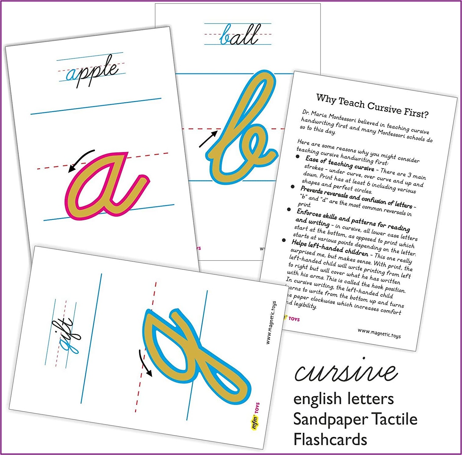 Montessori Cursive Sandpaper Letters Template