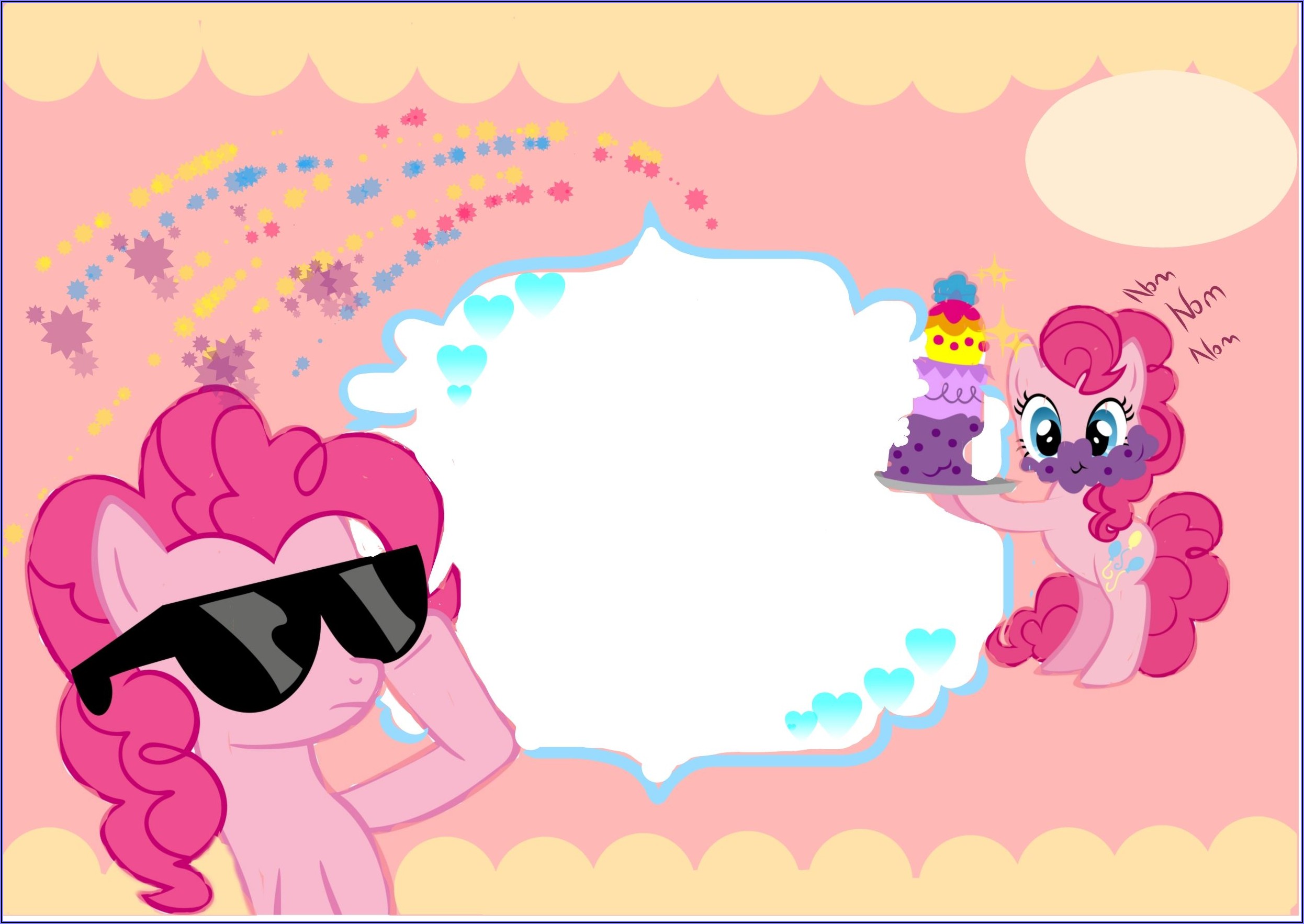 My Little Pony Birthday Invitation Card Template