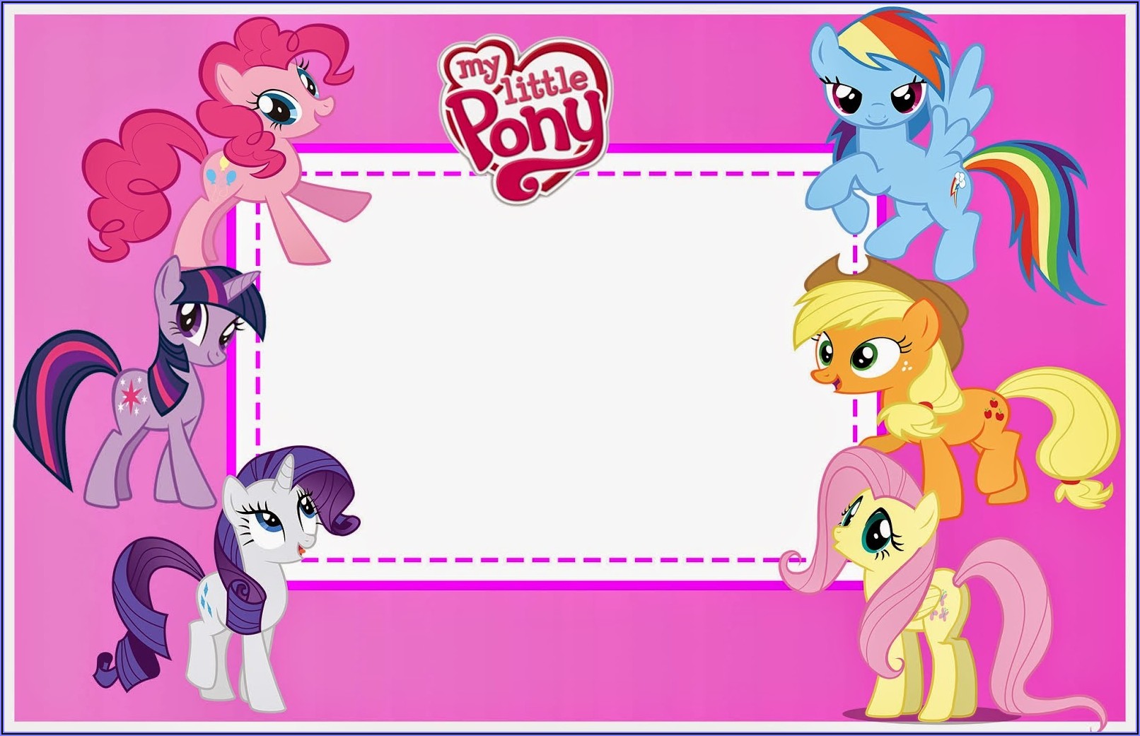 My Little Pony Party Invitations Printable