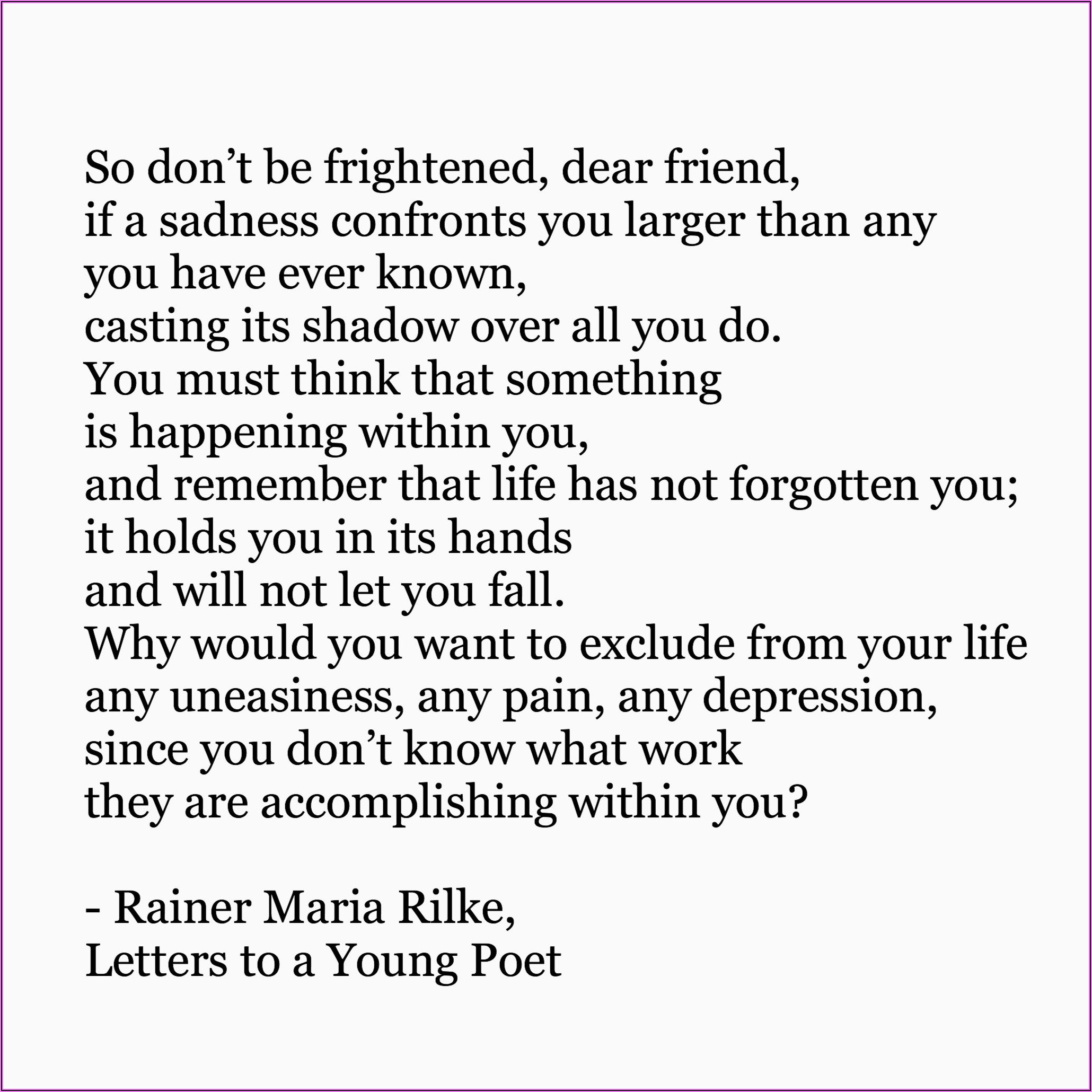 Rilke Letters To A Young Poet Quotes