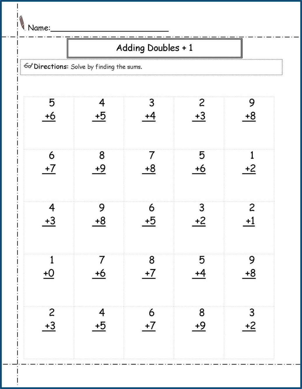 Rocket Math Addition Worksheets 1st Grade