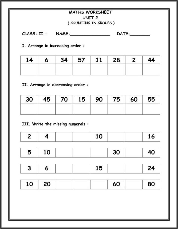 Rounding Numbers Worksheet Third Grade