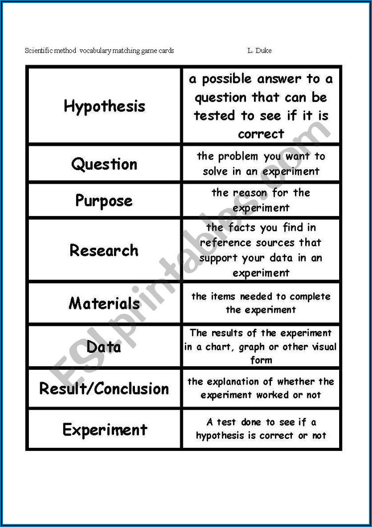 Scientific Method Word Problems Worksheet
