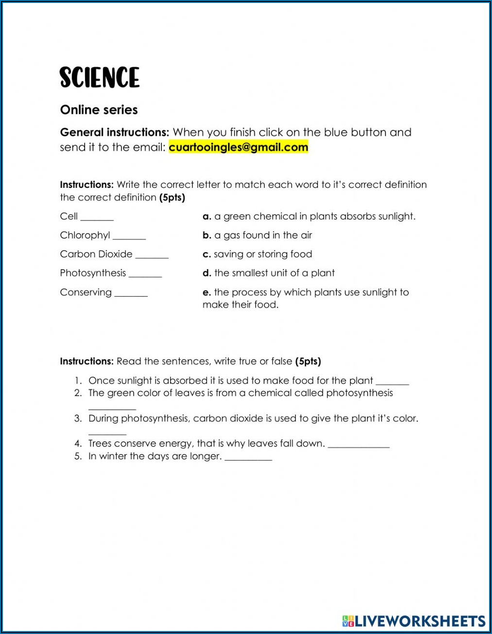 Scientific Method Worksheet Match The Word With The Definition