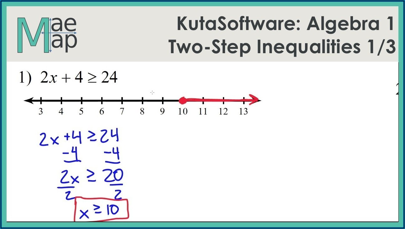 Solving And Graphing Inequalities Worksheet Answer Key Kuta Software