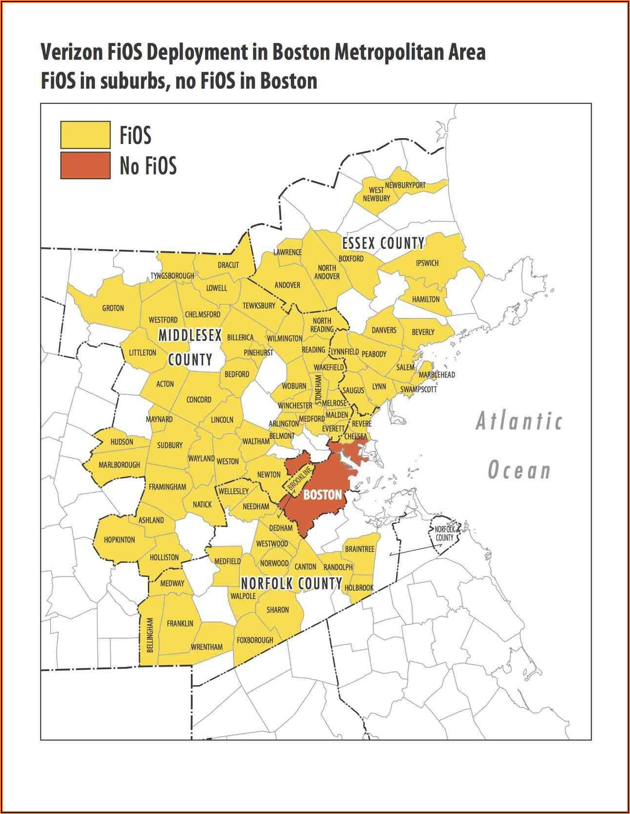 Verizon Fios Availability Map By Zip Code