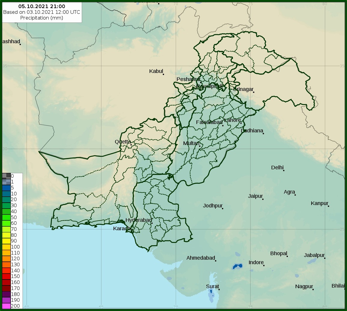 Weather Forecast Lahore Map Today