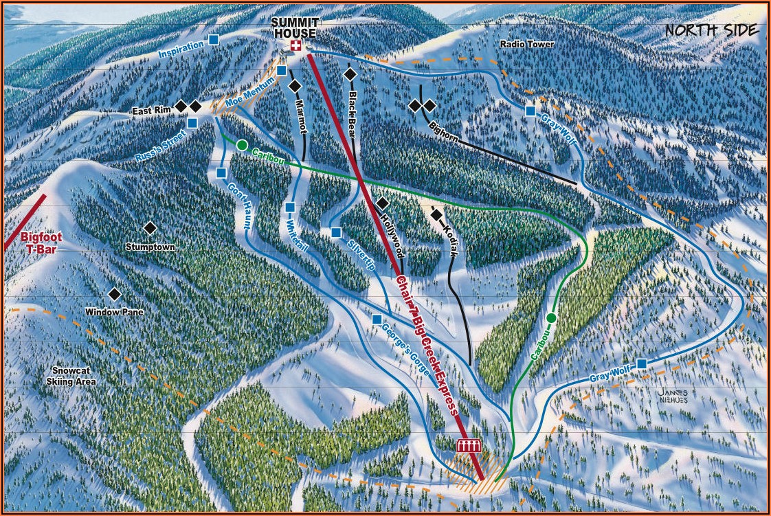 Whitefish Mt Ski Map