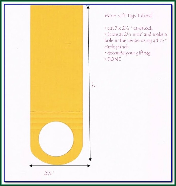 Wine Bottle Hang Tags Template