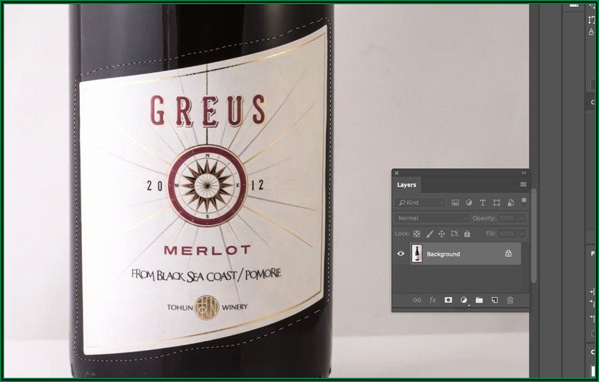 Wine Bottle Label Template Photoshop