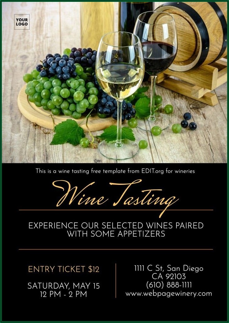 Wine Glass Invitation Templates