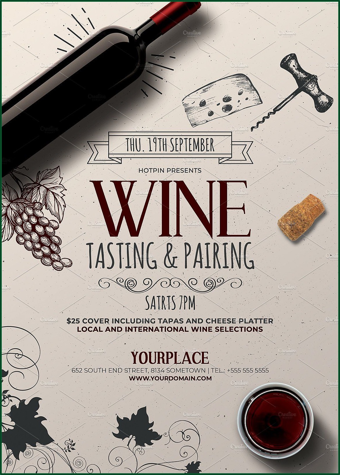Wine Tasting Fundraiser Flyer Template Free
