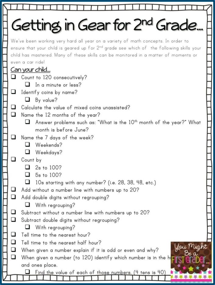 Worksheet For Second Grade Reading