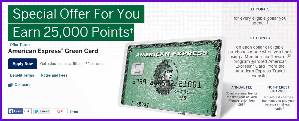 American Express Corporate Green Card Points