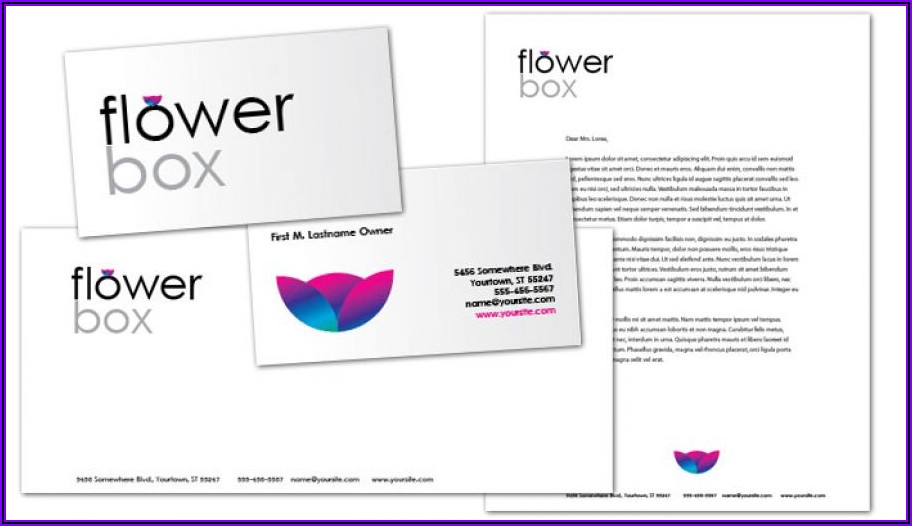 Business Card Template For Flower Shop