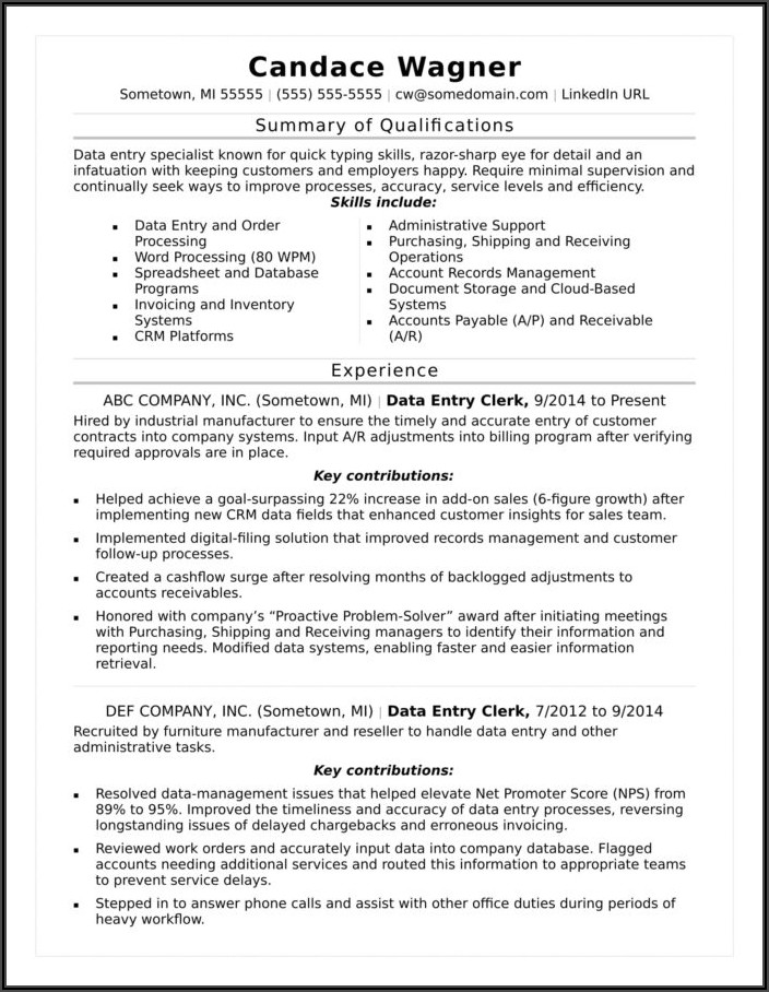 Cdl Truck Driver Job Description For Resume