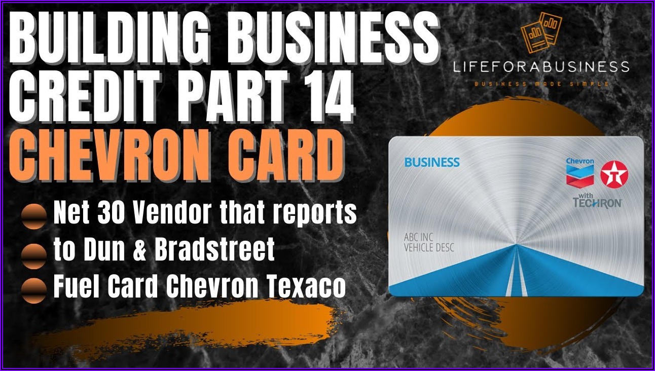 Chevron Texaco Business Cards