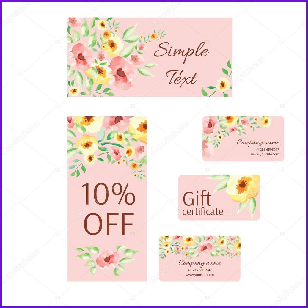 Flower Business Card Templates