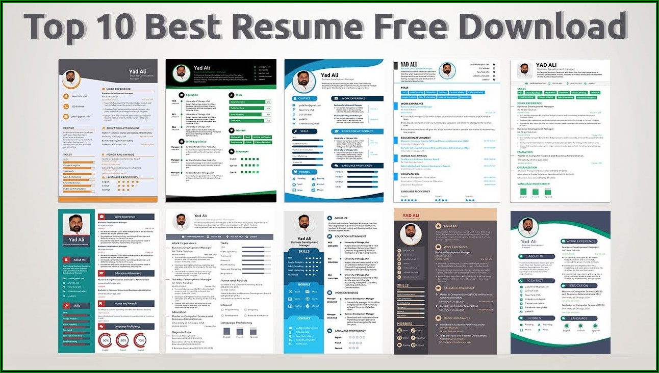 Free Resume Templates 2019