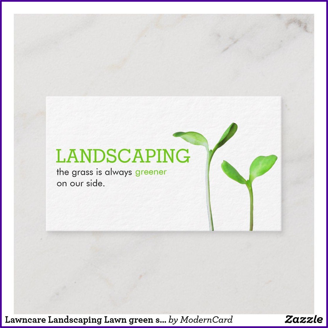 Lawn Care Business Cards Ideas