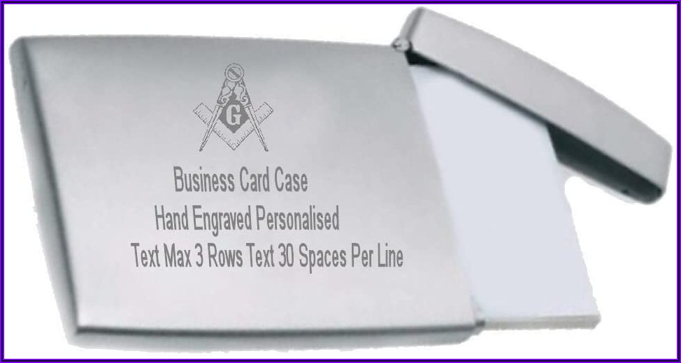 Masonic Business Card Holder
