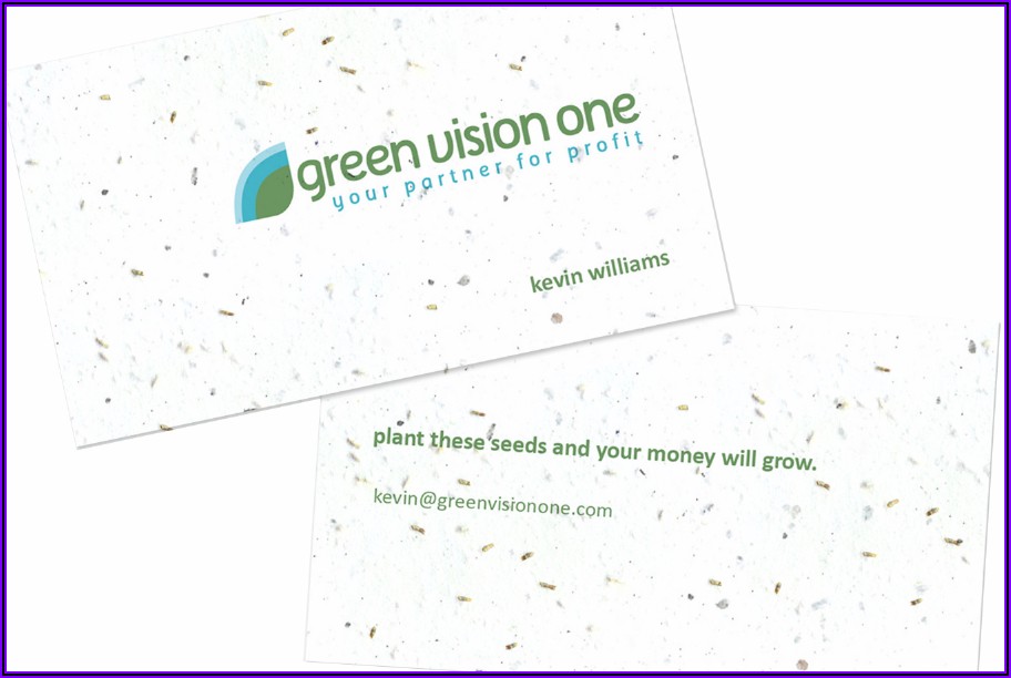 Plantable Seed Business Cards Uk