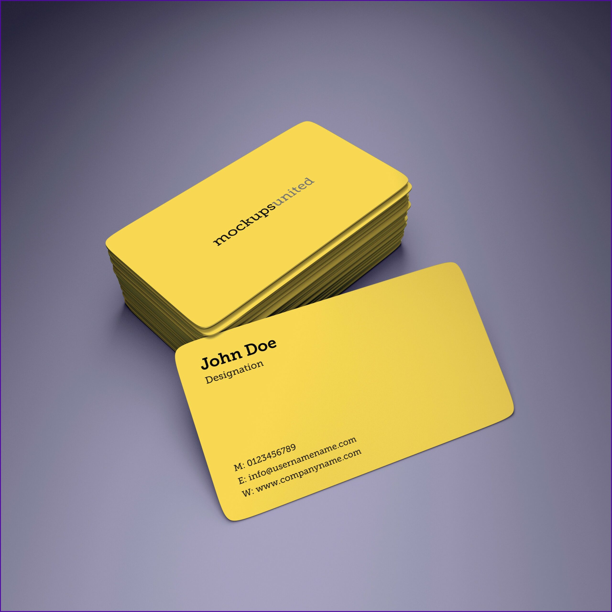 Rounded Corner Business Card Mockup Free Psd Graphics