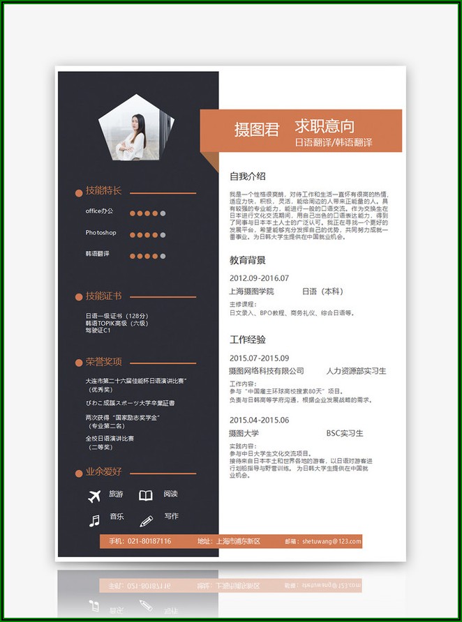 Sample Japanese Resume Format Download