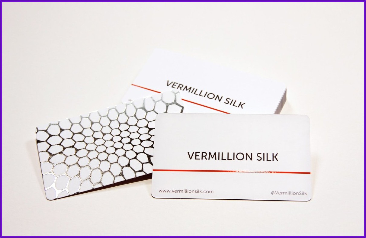 Suede Business Cards With Spot Uv