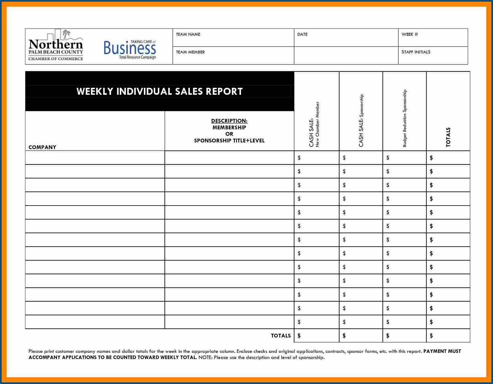 Weekly Activity Report Template Excel Free Download