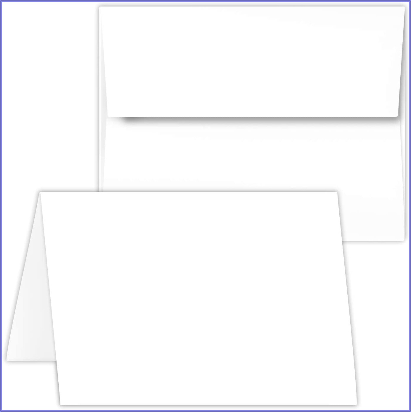5 X 5 White Cards And Envelopes