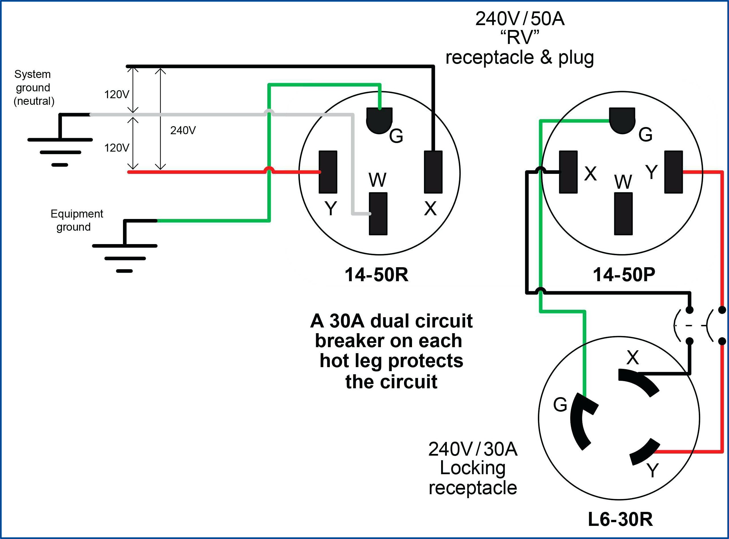 50 Amp 3 Prong Plug Wiring Diagram