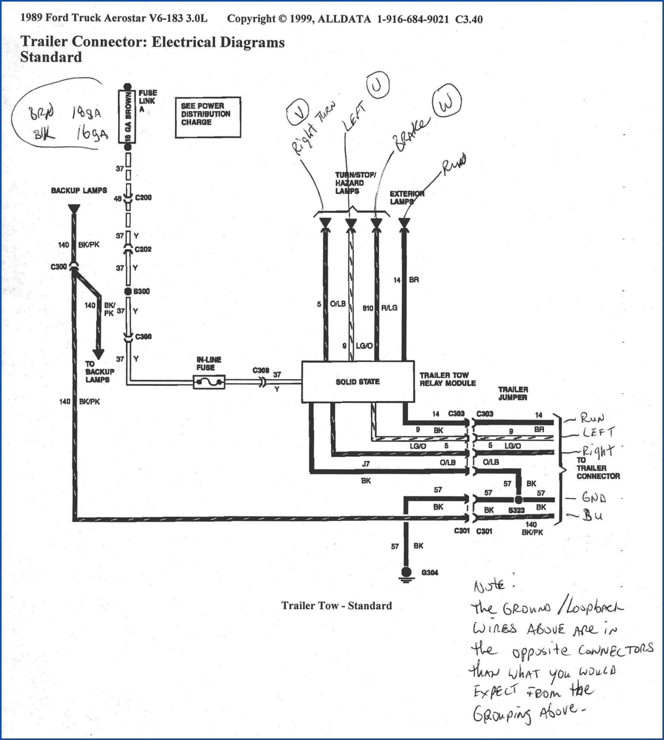 7 Way Trailer Plug Wiring Diagram Ford F250