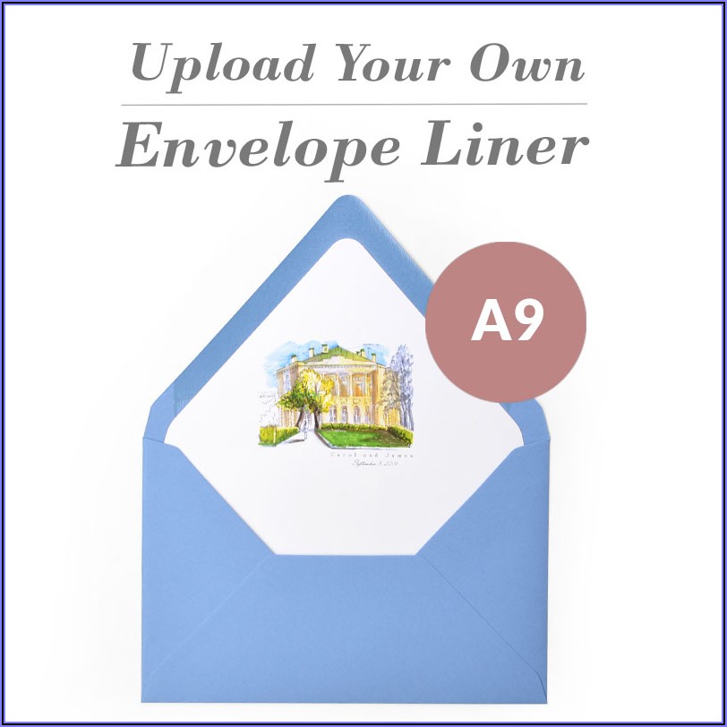 A9 Envelope Liner Template