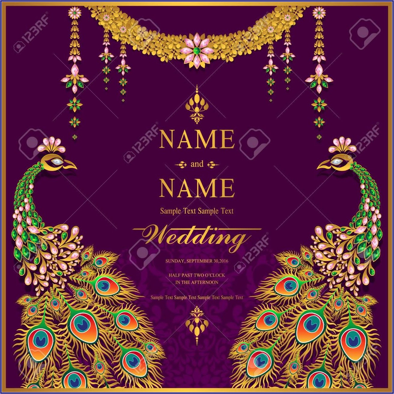 Background Wedding Invitation Card Templates