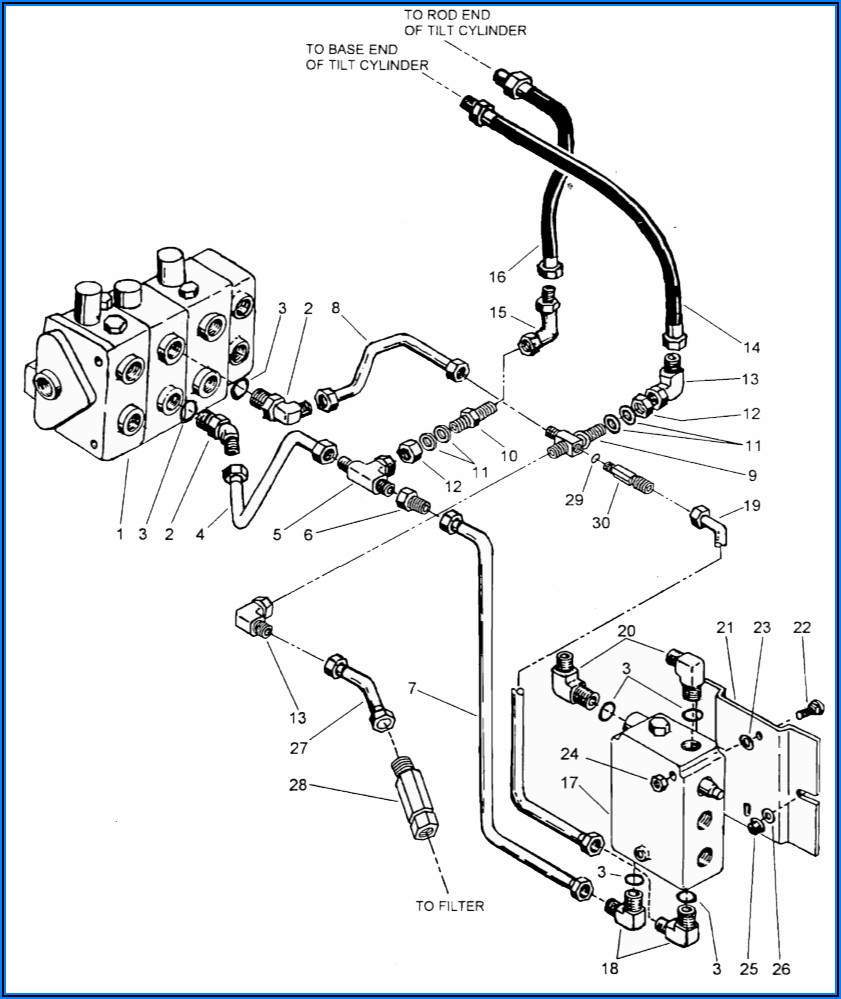 Bobcat T190 Hydraulic Hose Diagram