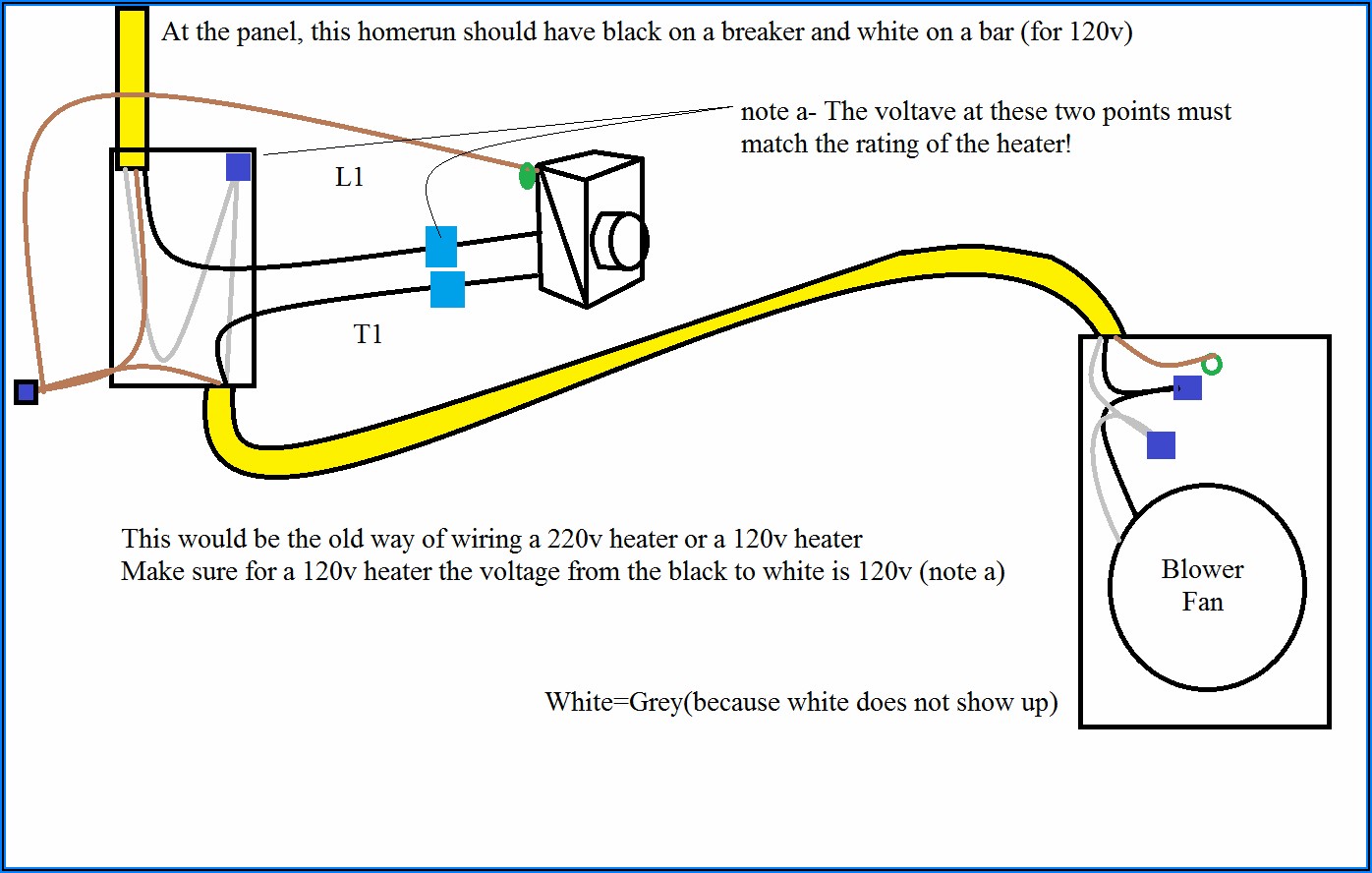 Cadet Baseboard Heater Wiring Diagram 240v
