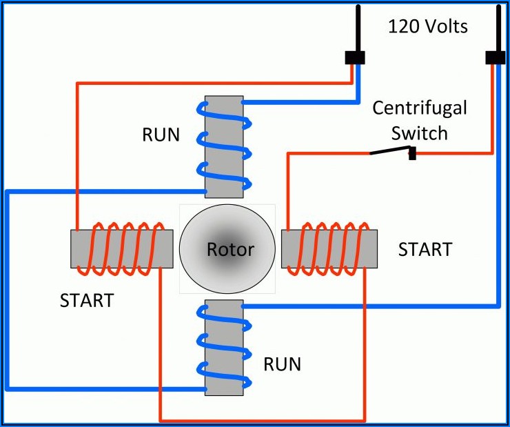 Capacitor Start Capacitor Run Motor Circuit Diagram
