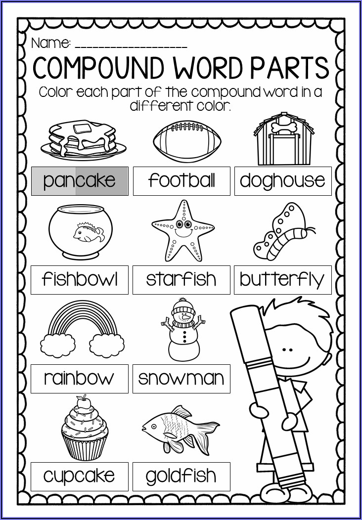 Compound Word Worksheets 2nd Grade Free