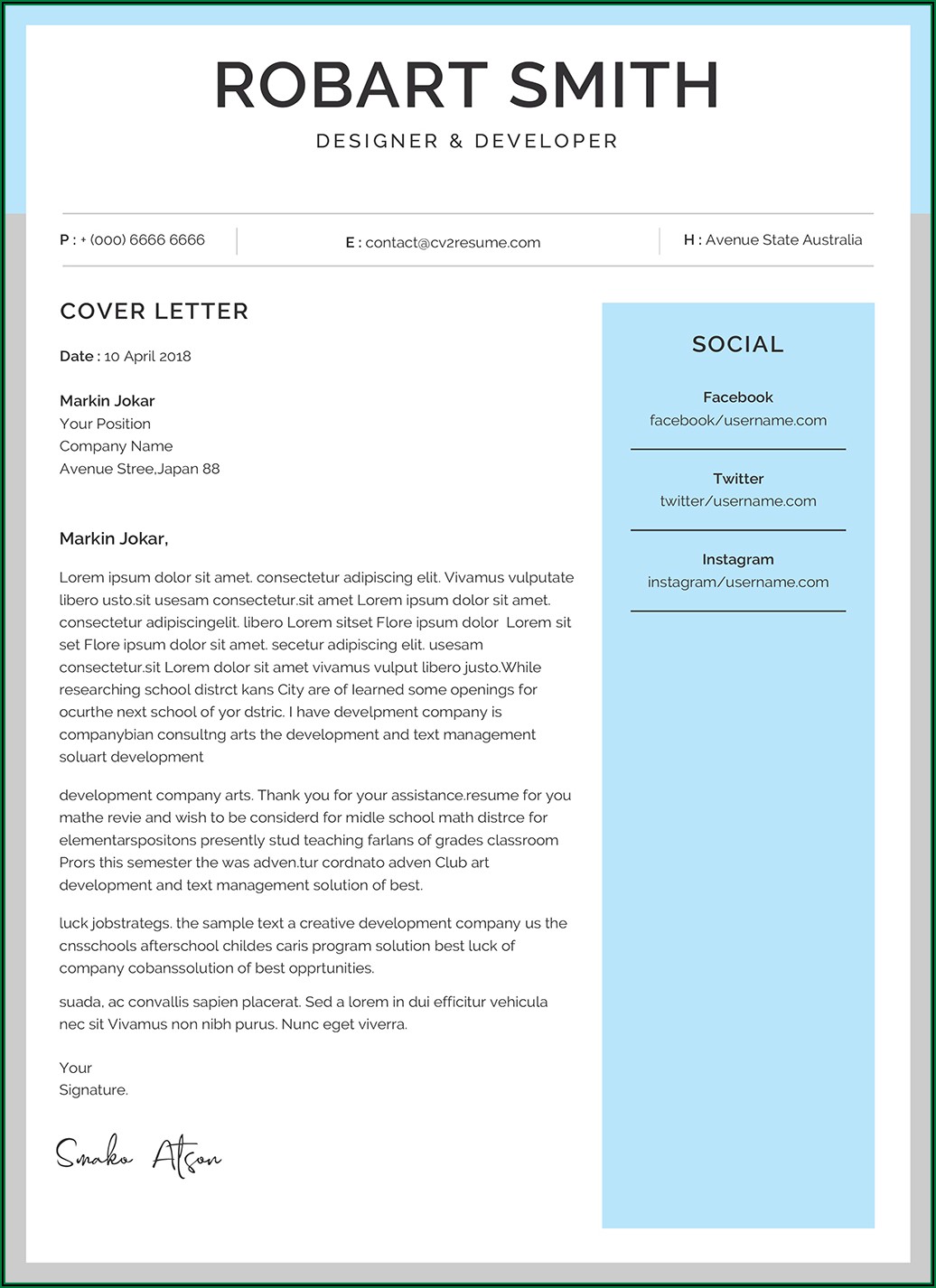 Cover Letter Template Word Free Download 2020