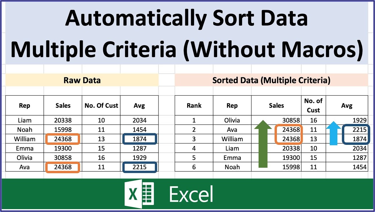 Excel Vba Sort Data Multiple Criteria