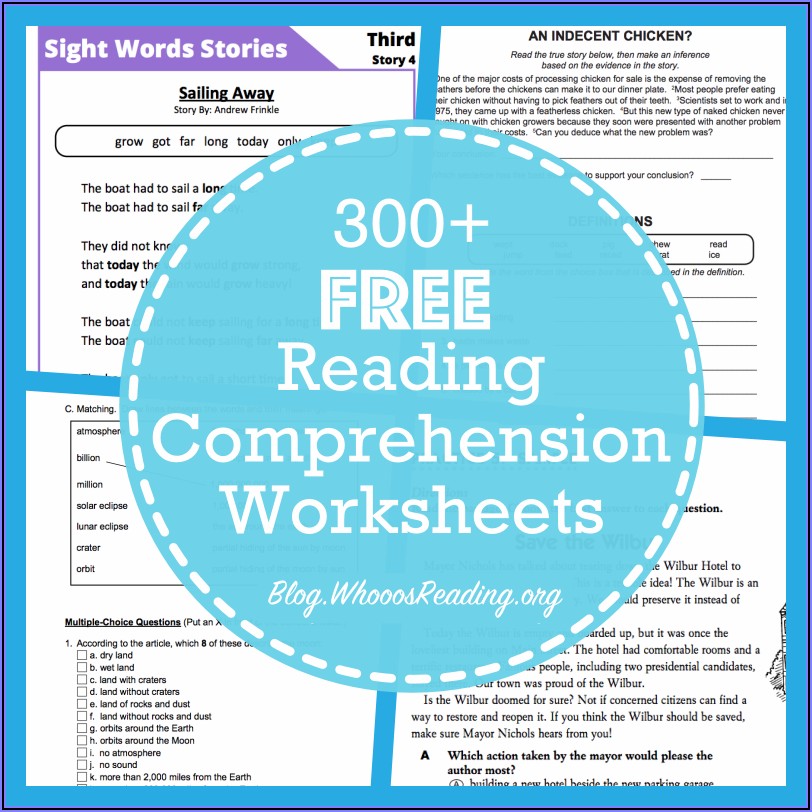 Free Worksheets For Middle School Reading Comprehension