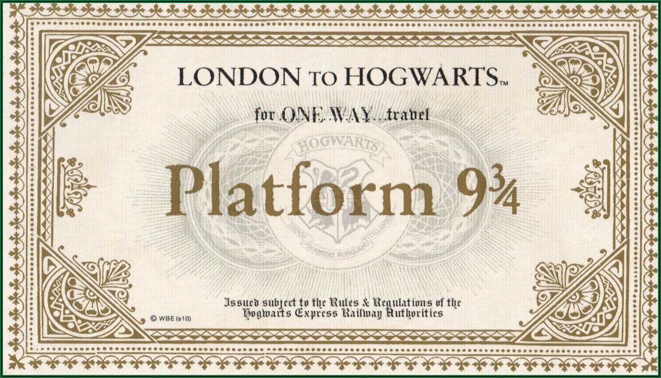 Harry Potter Hogwarts Letter Envelope Template