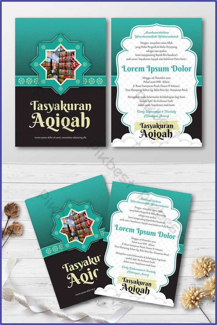 Invitation Card Template Psd Free Download