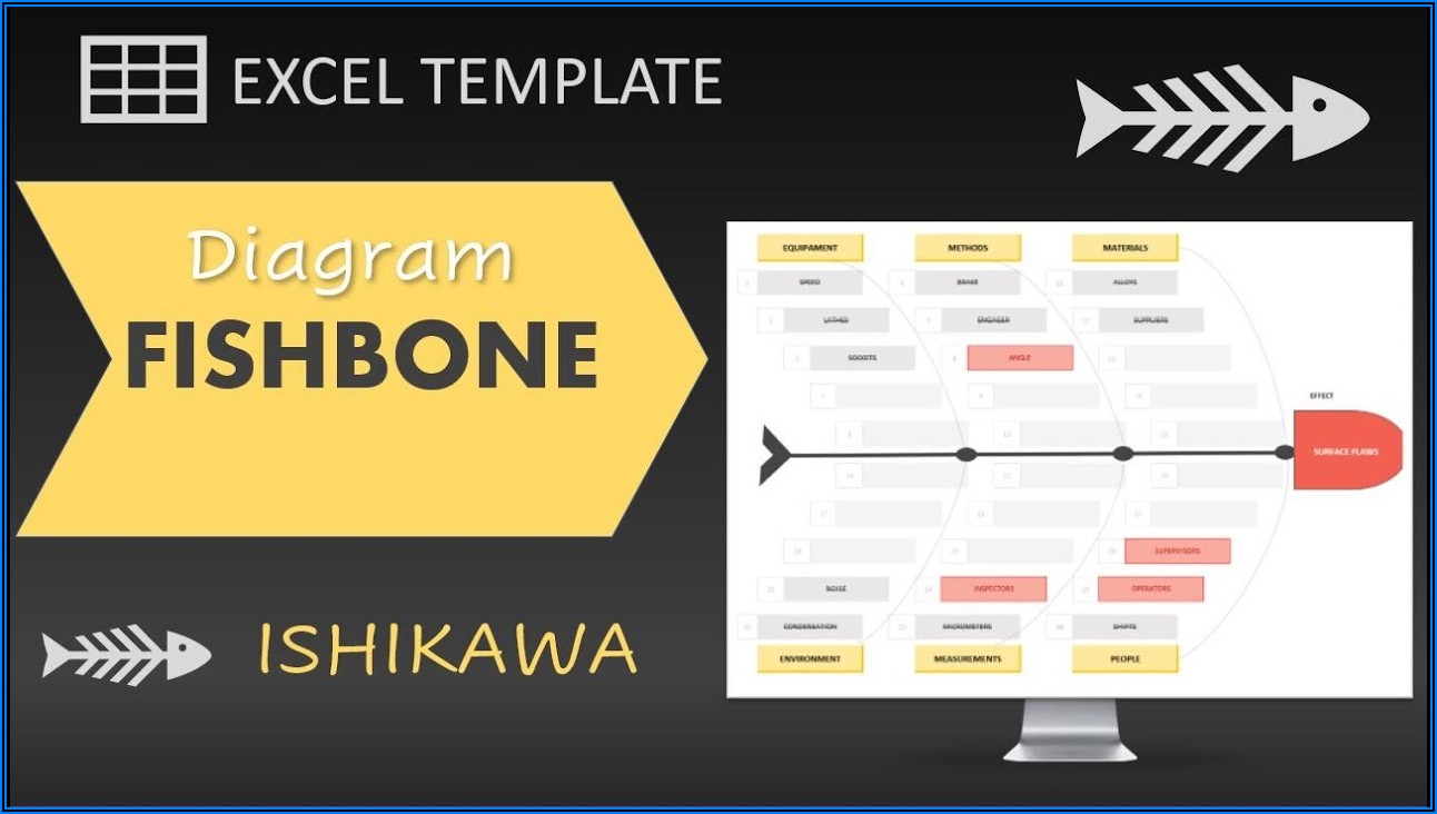 Ishikawa Fishbone Diagram Template Excel