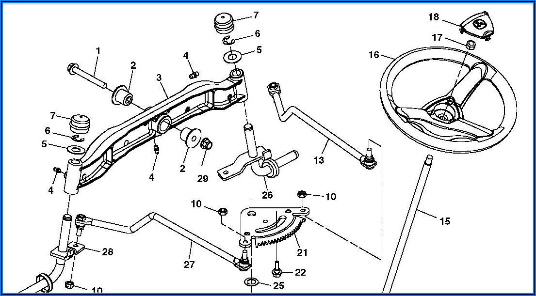 John Deere La145 Mower Deck Belt Diagram