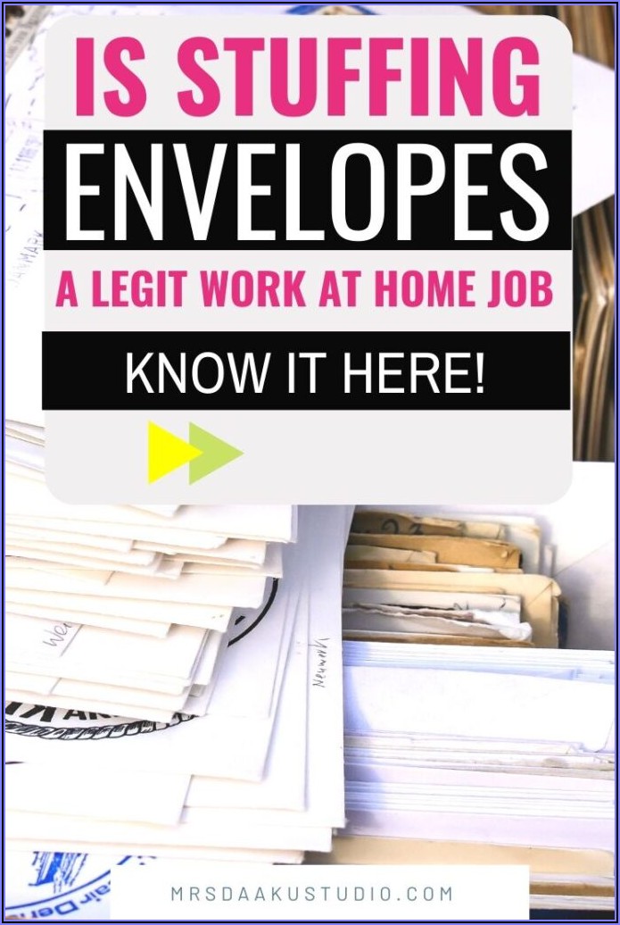 Legit Stuffing Envelopes At Home Jobs