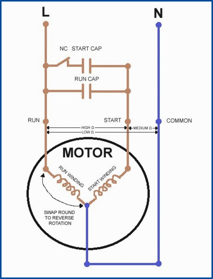 Motor Run Capacitor Wiring Diagram